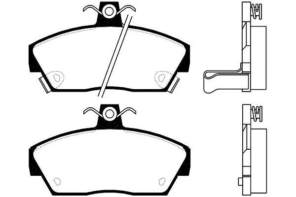 KAVO PARTS Комплект тормозных колодок, дисковый тормоз BP-2013